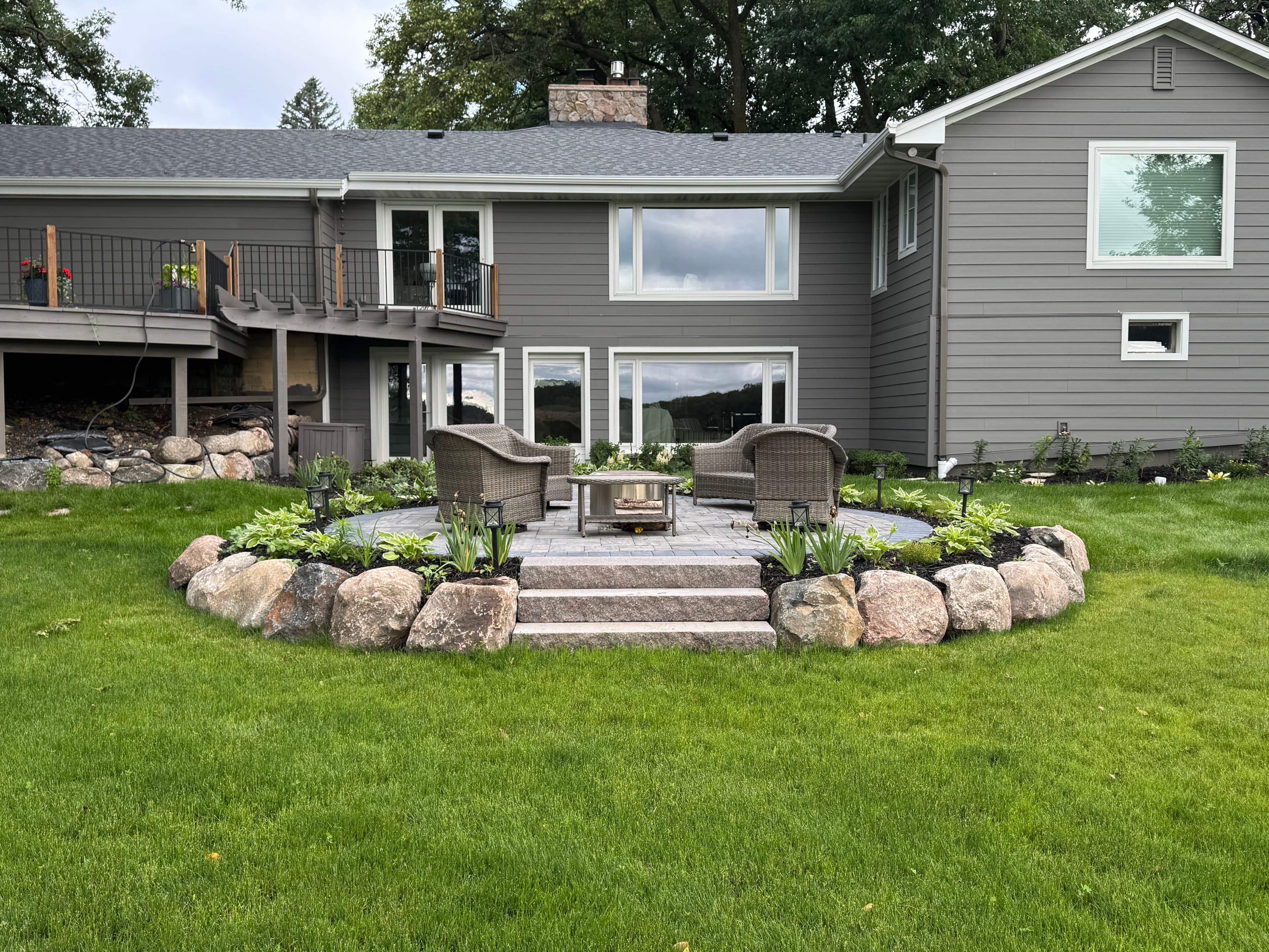Project Boulder Retaining Wall and Patio Prep Done Right in Wayzata image