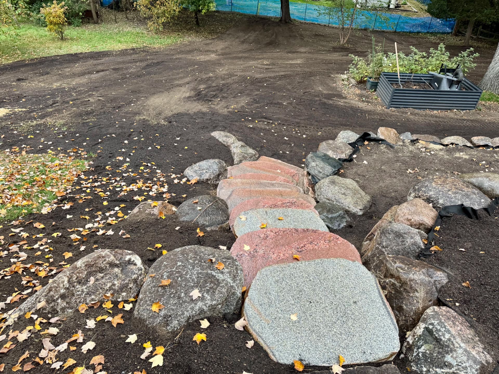 Gallery photos for Boulder Retaining Walls and Sawn Steps Overhaul in Hopkins: Image #2