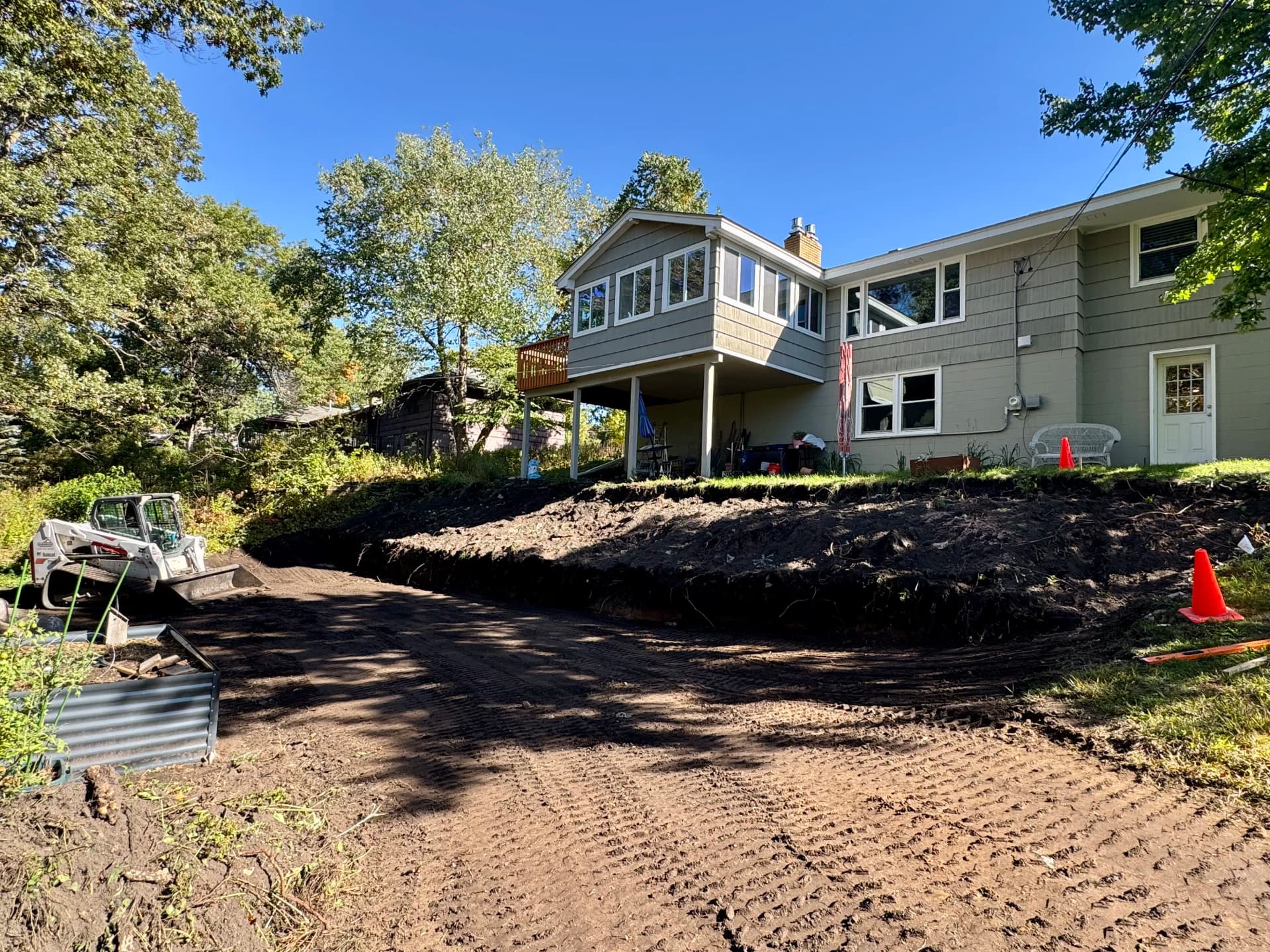 Gallery photos for Terraced Boulder Retaining Walls and Steps Underway in Hopkins: Image #6