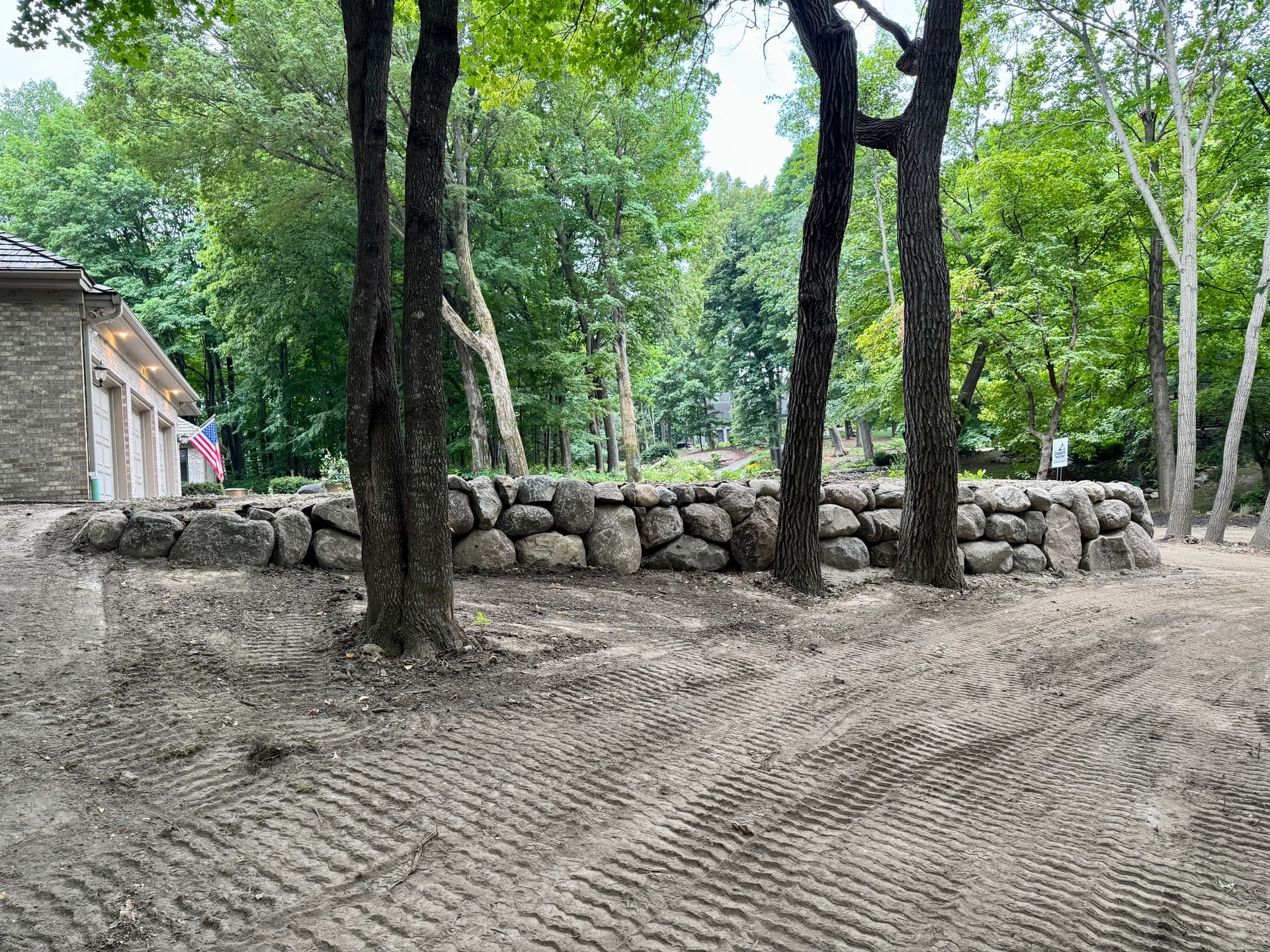 Gallery photos for Phase 1 Done - Major Boulder Retaining Wall Overhaul in Deephaven: Image #3