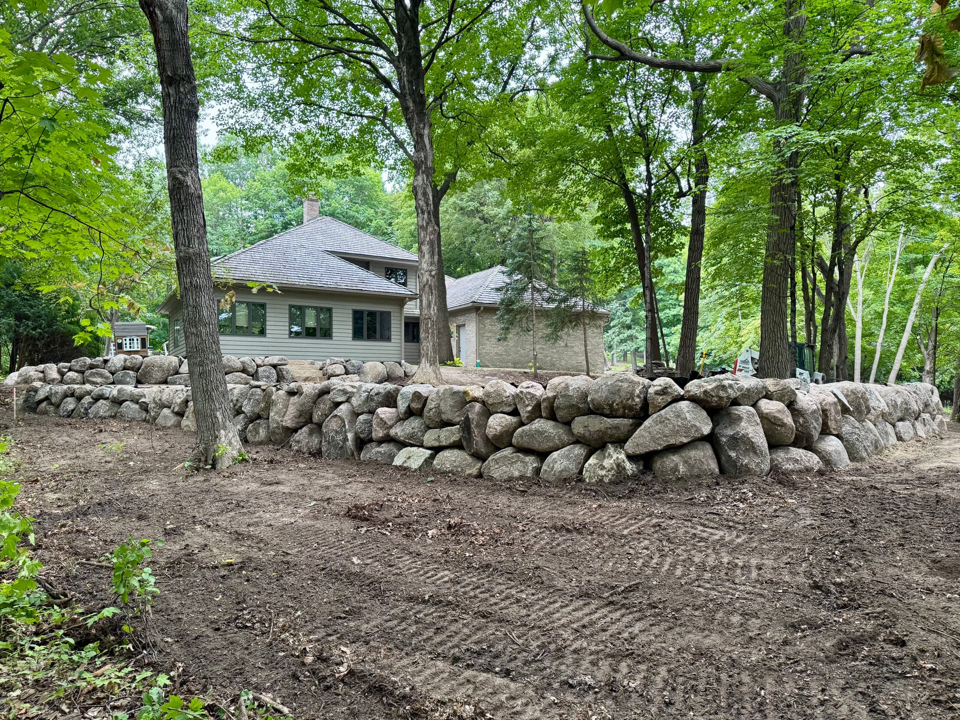 Gallery photos for Phase 1 Done - Major Boulder Retaining Wall Overhaul in Deephaven: Image #6