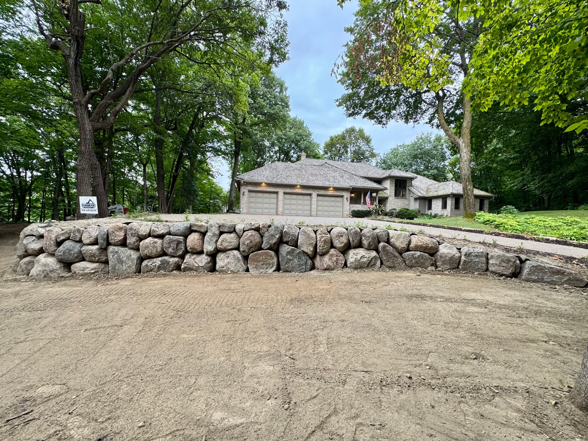 Phase 1 Done - Major Boulder Retaining Wall Overhaul in Deephaven