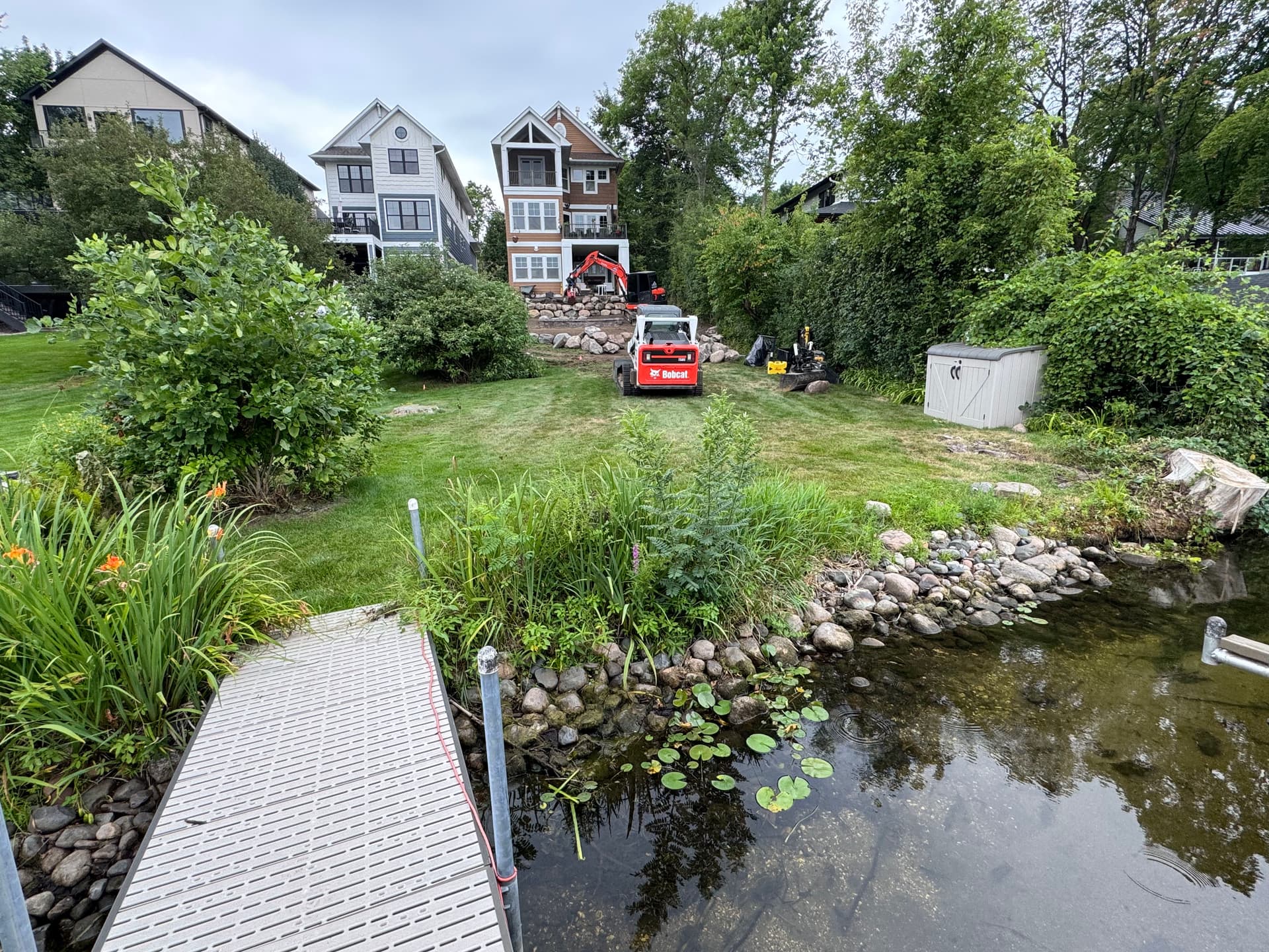 Gallery photos for Boulder Retaining Wall Rebuild and Shoreline Restoration in Wayzata: Image #4